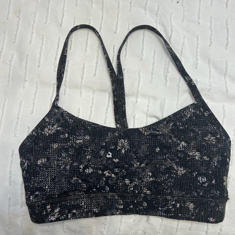 Lululemon Flow Y Bra Nulu Equalized Multi Color Size 4